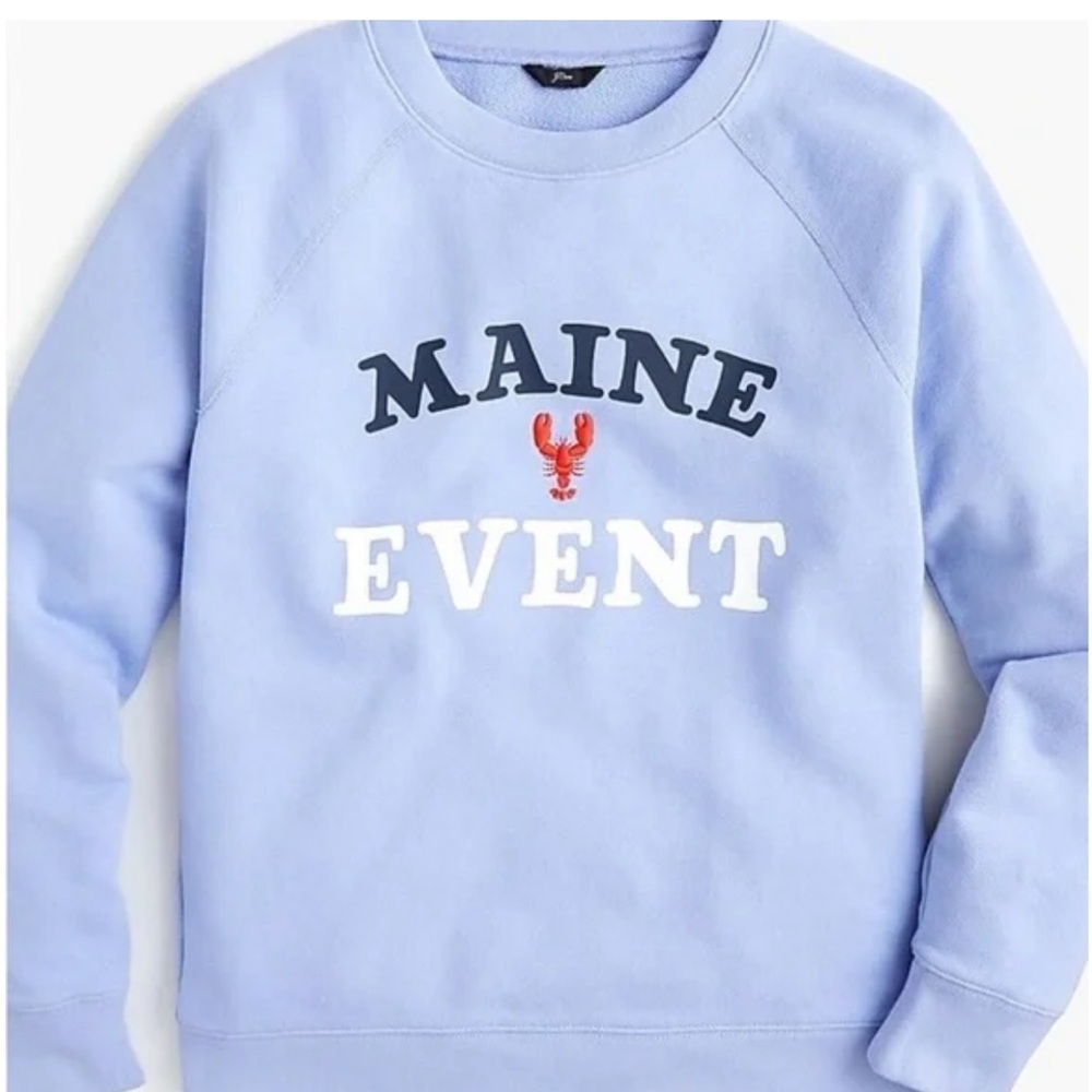 J Crew Light Purple Graphic Sweatshirt - Picture 2 of 3